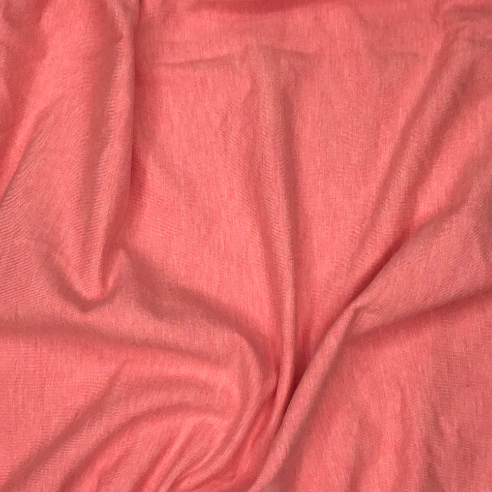 Piggy Pink - Jersey Fleece Rayon From Bamboo Blend Knit - Pink - 1M Bundle (6572148228209)