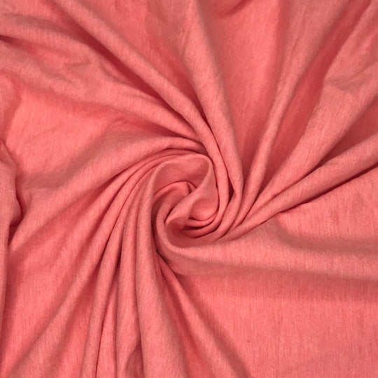 Piggy Pink - Jersey Fleece Rayon From Bamboo Blend Knit - Pink - 1M Bundle (6572148228209)
