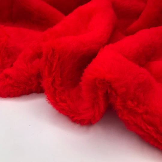 Elmo Says Hi - Short Hair Acrylic/Poly Woven - Red - 2M Bundle (6574664089713)