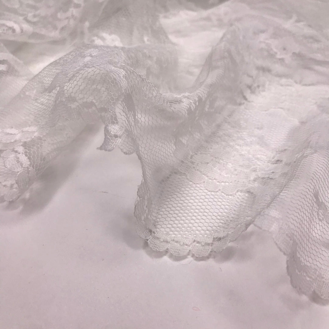 Brandy Veil - Nylon Woven - Cream Floral - 3.25M Bundle (6574677000305)