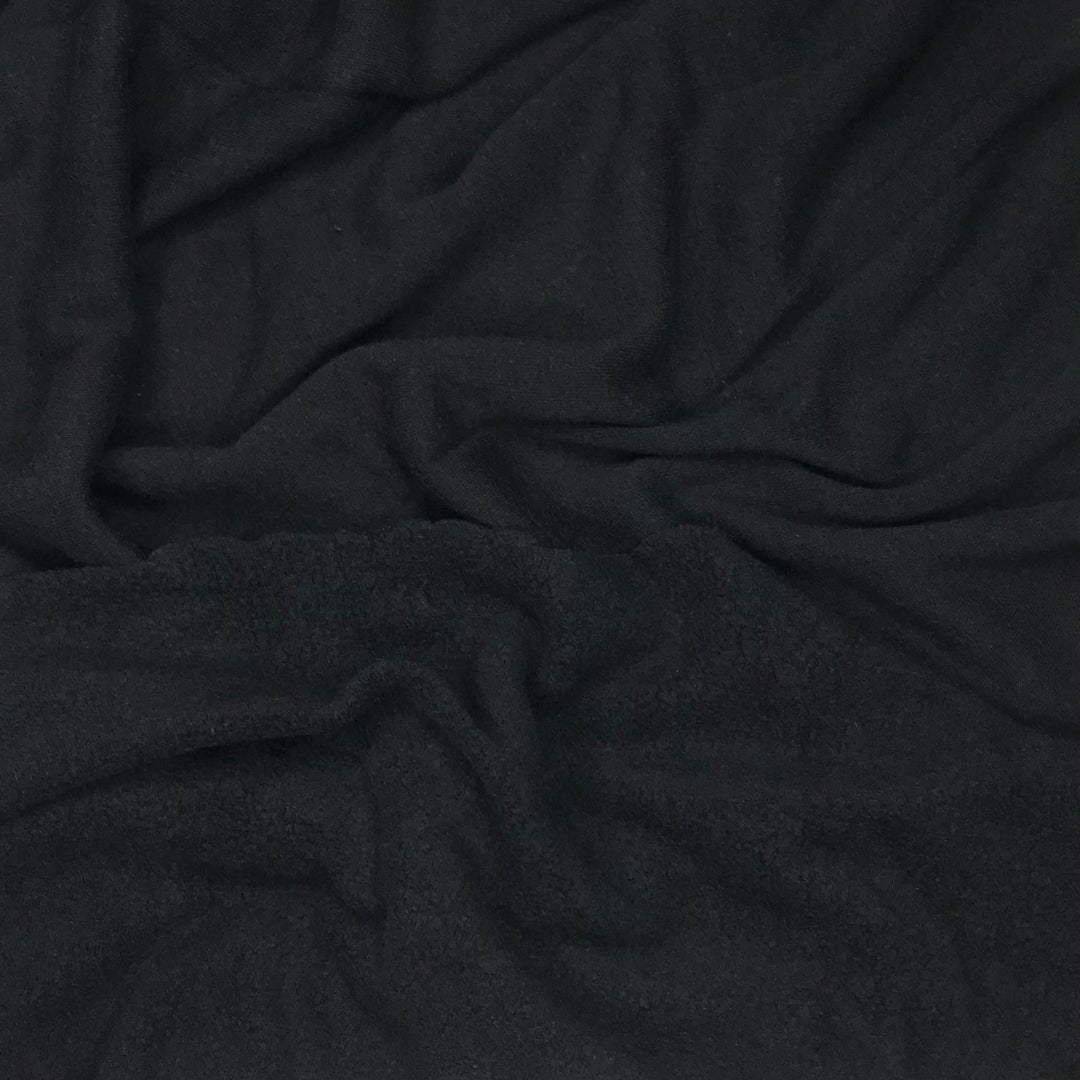 Worn In Sweater - Jersey Fleece Cotton Blend Knit - Black - 3M Bundle (6575173763185)