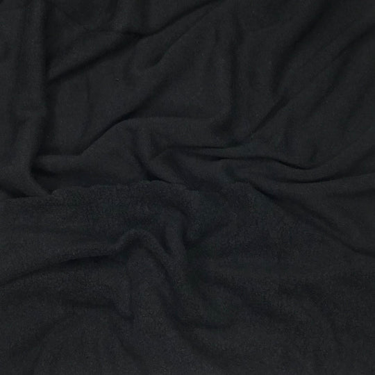 Worn In Sweater - Jersey Fleece Cotton Blend Knit - Black - 3M Bundle (6575173763185)