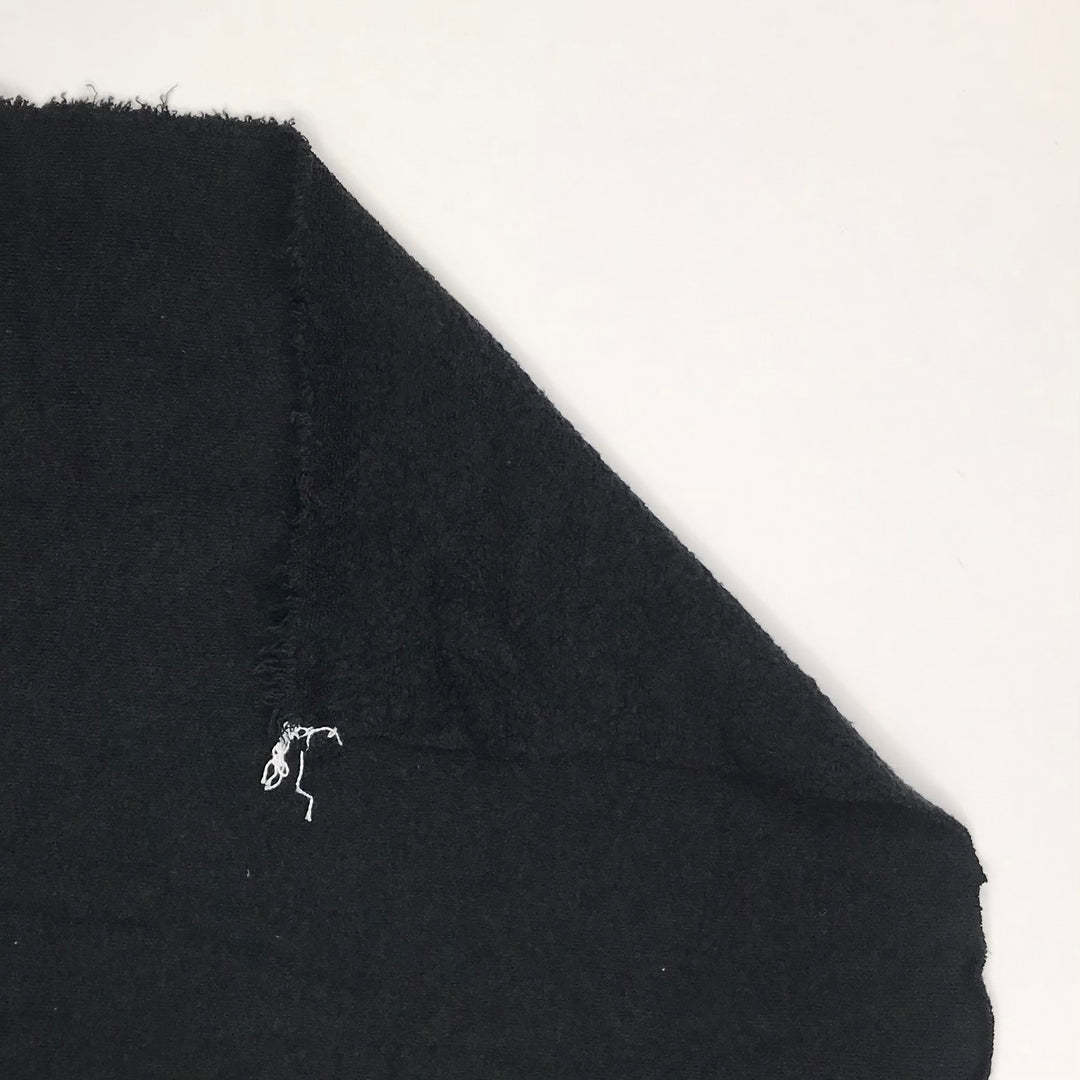 Worn In Sweater - Jersey Fleece Cotton Blend Knit - Black - 3M Bundle (6575173763185)