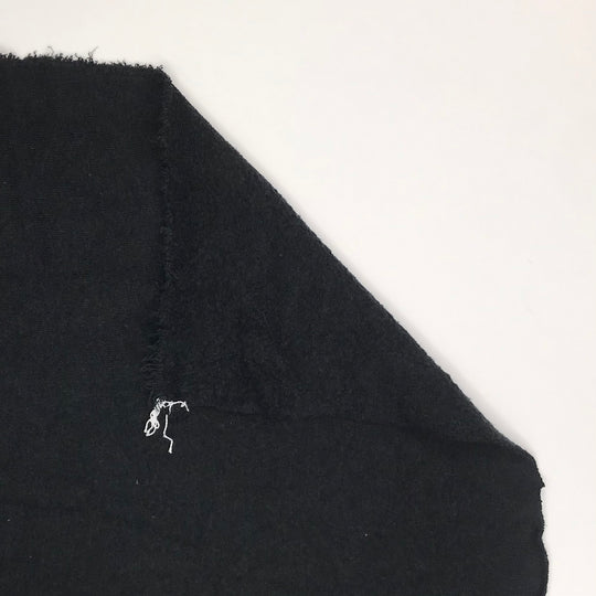 Worn In Sweater - Jersey Fleece Cotton Blend Knit - Black - 3M Bundle (6575173763185)