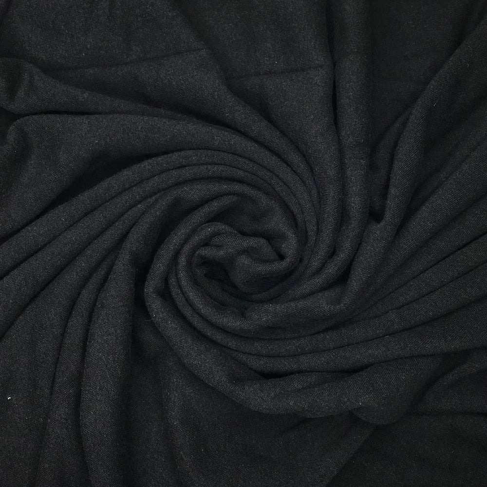 Worn In Sweater - Jersey Fleece Cotton Blend Knit - Black - 3M Bundle (6575173763185)