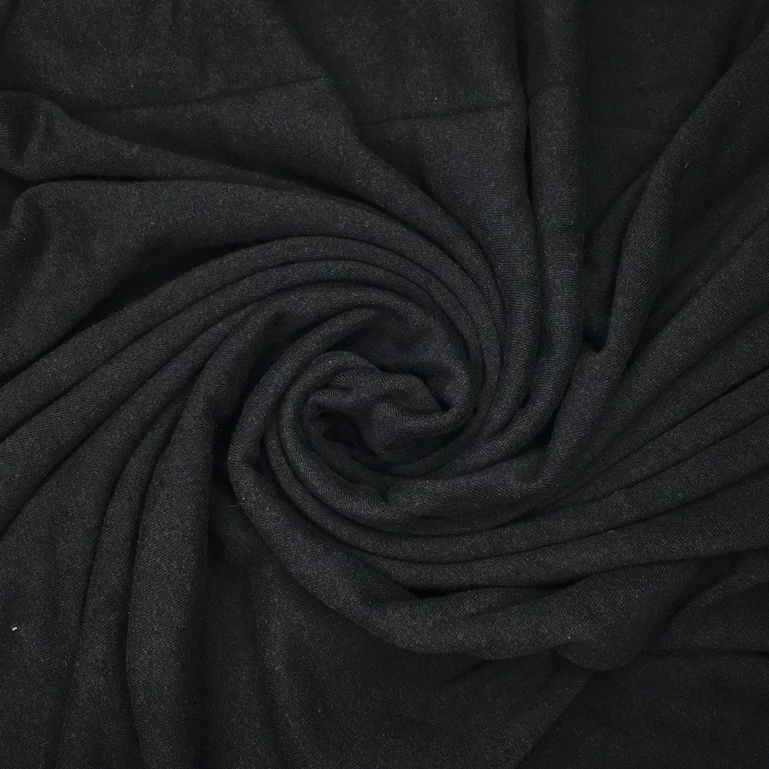 Worn In Sweater - Jersey Fleece Cotton Blend Knit - Black - 3M Bundle (6575173763185)
