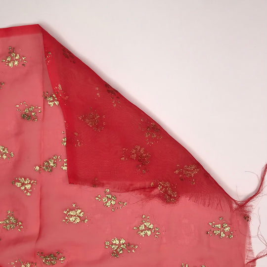 Fabulously Messy Paws - Glitter Poly Woven - Red Abstract - 1.2M Bundle (6577436295281)