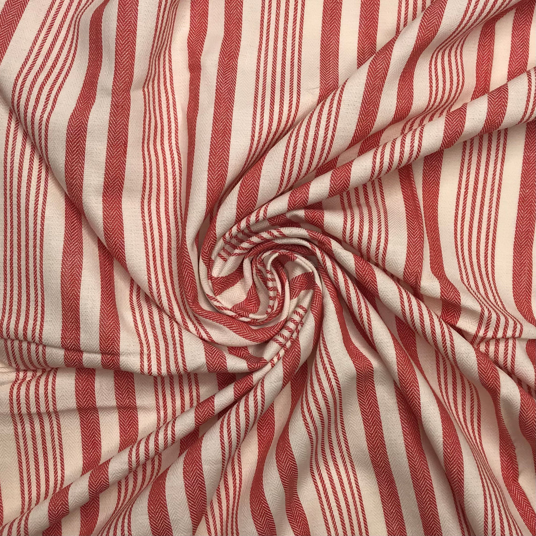 Read Between The Lines - Cotton Woven - Red/White Stripes - 1.5M Bundle (6580197851249)