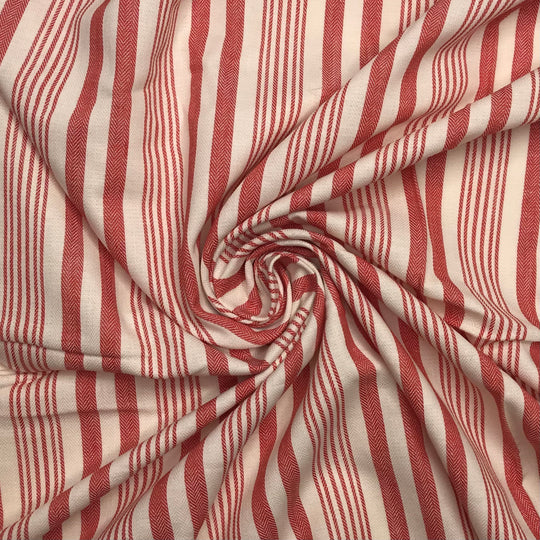 Read Between The Lines - Cotton Woven - Red/White Stripes - 1.5M Bundle (6580197851249)