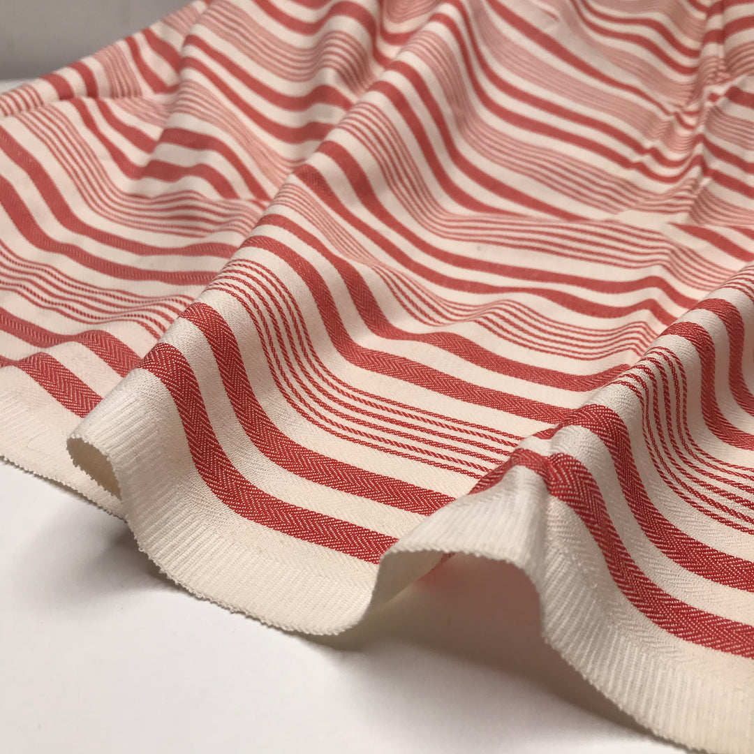 Read Between The Lines - Cotton Woven - Red/White Stripes - 1.5M Bundle (6580197851249)
