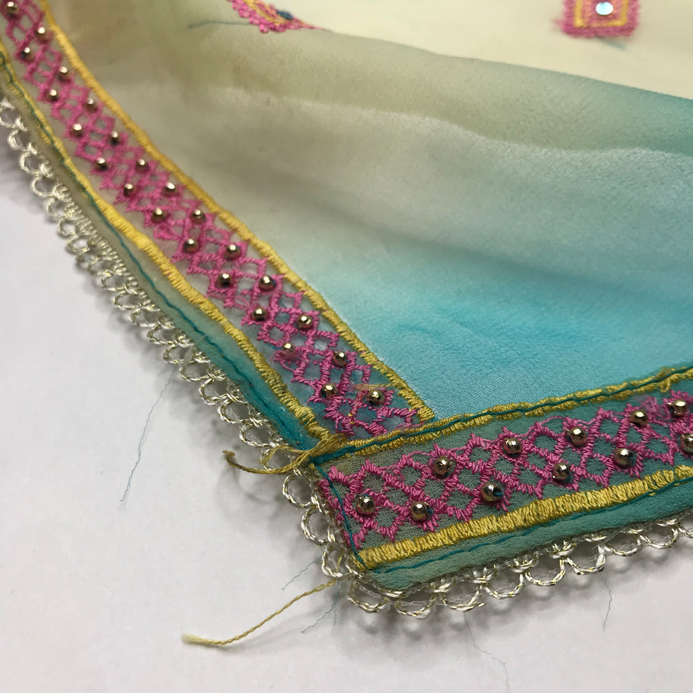 Cotton Candy Daze - Poly Woven - Blue/Yellow Embroidery - 2.2M Bundle (6580231405681)
