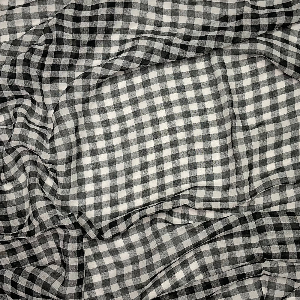 UB- Gothic Sunsets - Mesh Woven - Black/White Plaid - 1.62M Bundle (6585326502001)