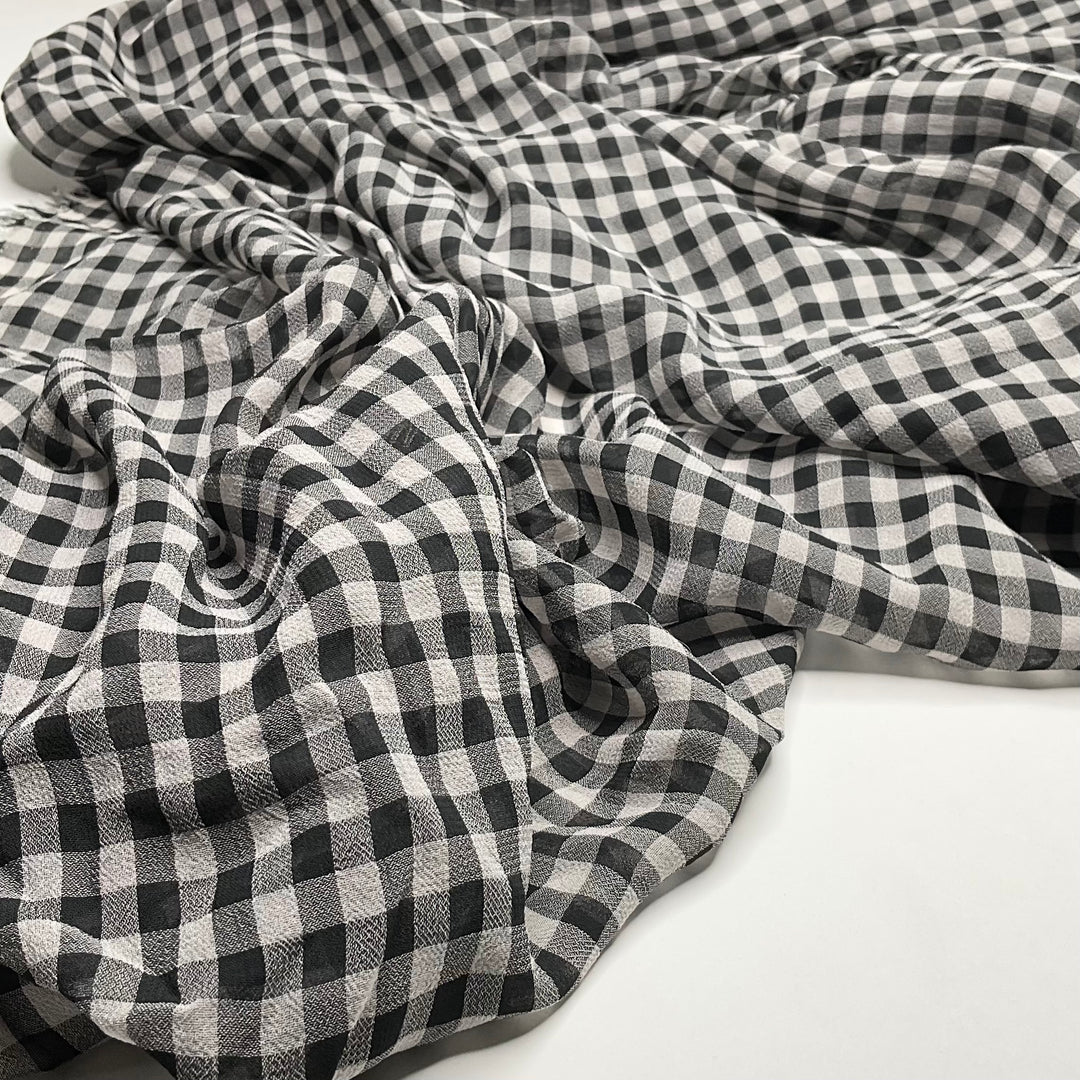 UB- Gothic Sunsets - Mesh Woven - Black/White Plaid - 1.62M Bundle (6585326502001)