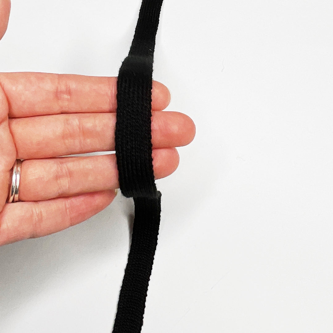 Cuffs Ribbing - Black - 1M (6588045262961)
