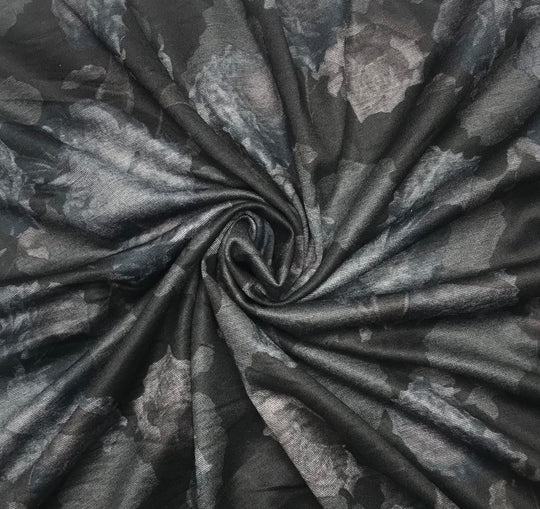 UB- Sweet Dream Bouquet - Poly/Spandex Woven - Black Floral - 3M Bundle (6591610945649)