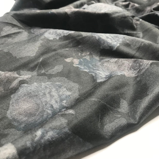 UB- Sweet Dream Bouquet - Poly/Spandex Woven - Black Floral - 3M Bundle (6591610945649)