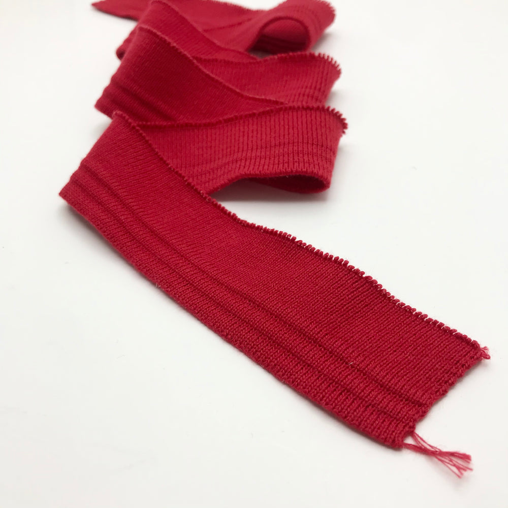 Waistbands Ribbing - Red (6593045856369)
