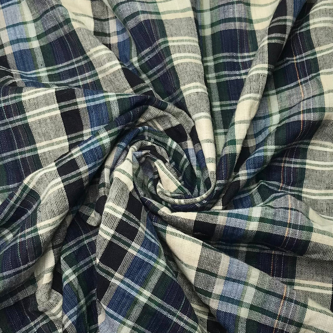 Paddling Down The River - Cotton Woven - Multi Plaid - 1/2 Meter (6600657436785)