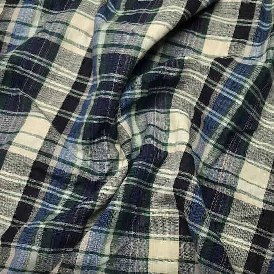 Paddling Down The River - Cotton Woven - Multi Plaid - 1/2 Meter (6600657436785)