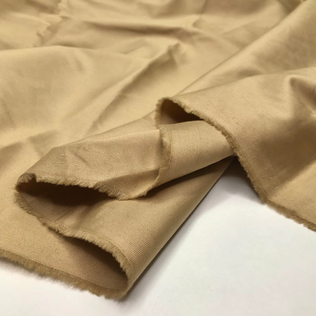 Trench Dress Reality - Sateen Cotton Blend Woven - Beige - 3.2M Bundle (6600993800305)
