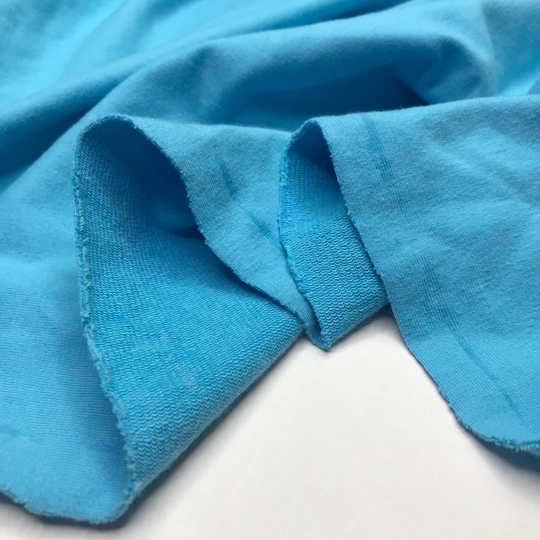 Beautiful Big Blue Sky - French Terry Cotton Knit - Light Blue - 1M Bundle (6600995274865)