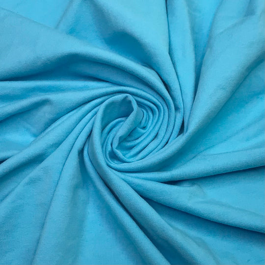 Beautiful Big Blue Sky - French Terry Cotton Knit - Light Blue - 1M Bundle (6600995274865)