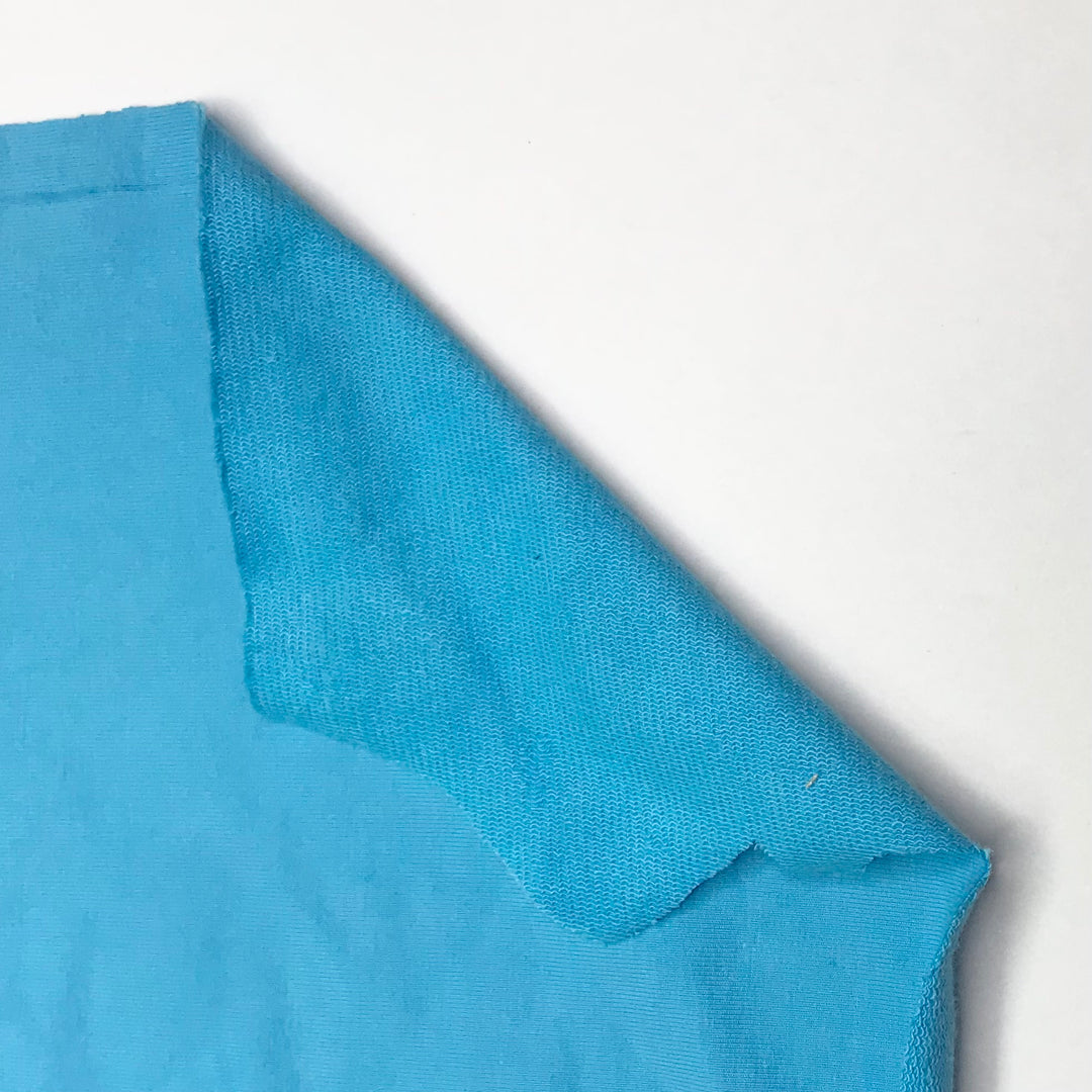Beautiful Big Blue Sky - French Terry Cotton Knit - Light Blue - 1M Bundle (6600995274865)