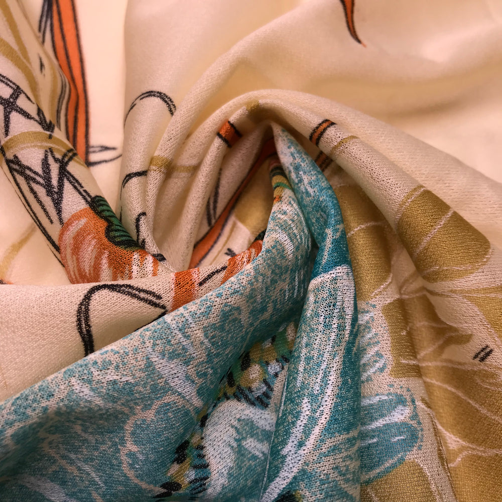 Perfect For Summer - Poly Knit - Yellow Multi Floral - Bundles (6602449649777)