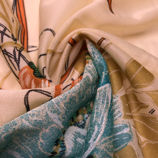 Perfect For Summer - Poly Knit - Yellow Multi Floral - Bundles (6602449649777)