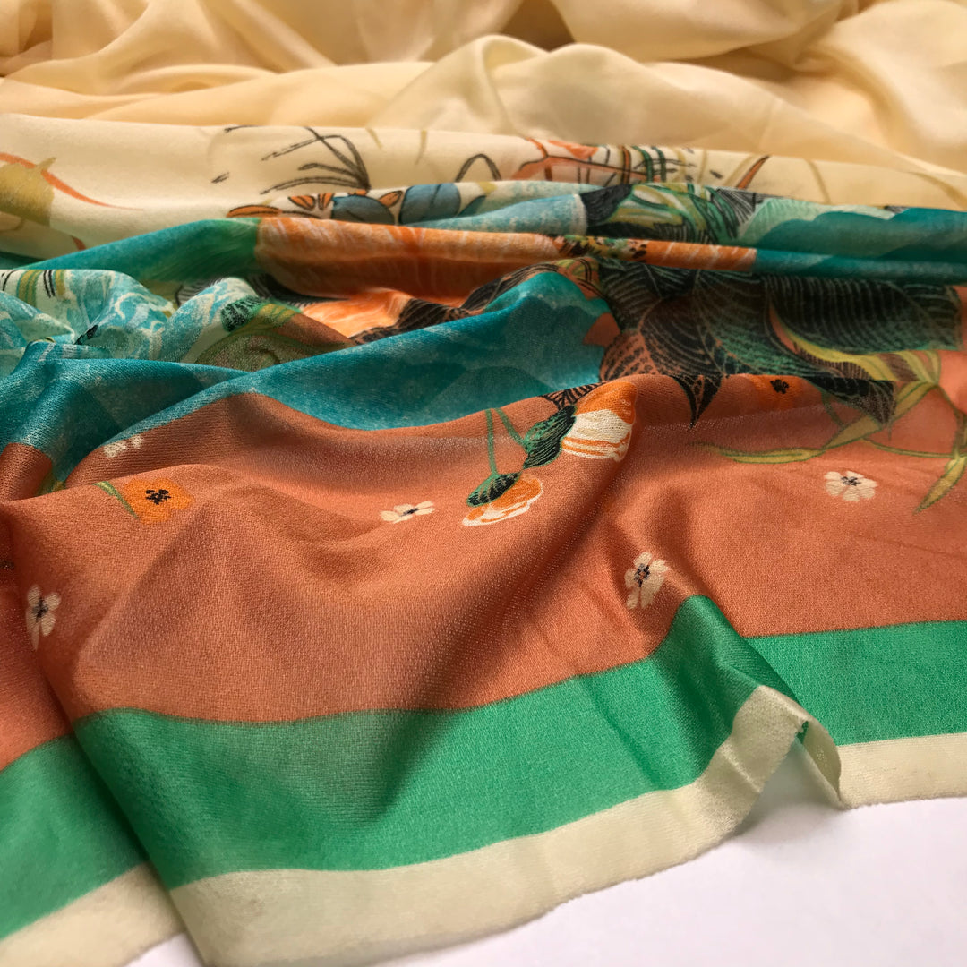 Perfect For Summer - Poly Knit - Yellow Multi Floral - Bundles (6602449649777)