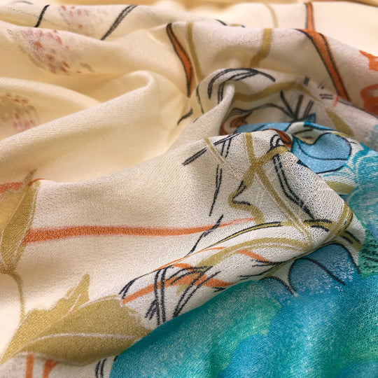 Perfect For Summer - Poly Knit - Yellow Multi Floral - Bundles (6602449649777)