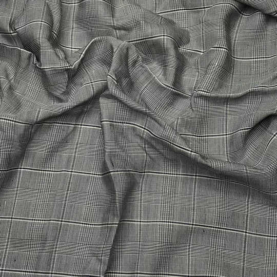 Summer Meetings - Basket Weave Poly Woven - Navy/White Plaid - 1.65M Bundle (6603469815921)