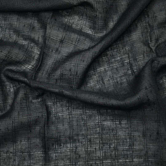 Graphing Error - Polyester Blend Woven - Black Window Pane - 3.3M Bundle (6603809390705)
