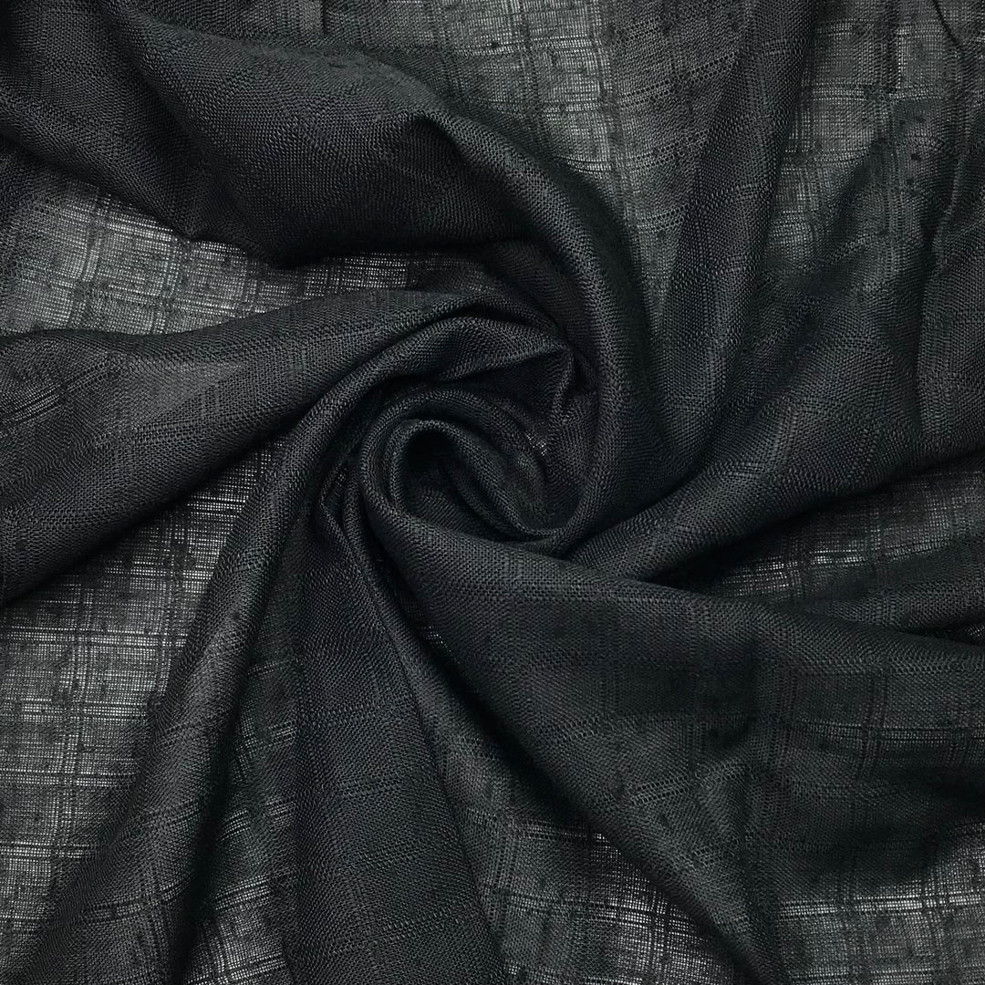 Graphing Error - Polyester Blend Woven - Black Window Pane - 3.3M Bundle (6603809390705)