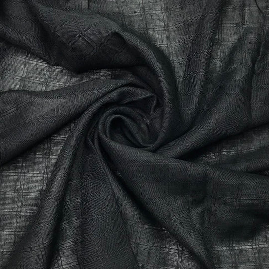 Graphing Error - Polyester Blend Woven - Black Window Pane - 3.3M Bundle (6603809390705)