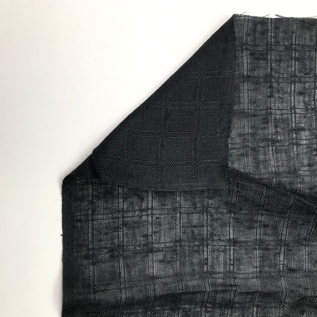 Graphing Error - Polyester Blend Woven - Black Window Pane - 3.3M Bundle (6603809390705)