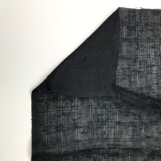 Graphing Error - Polyester Blend Woven - Black Window Pane - 3.3M Bundle (6603809390705)