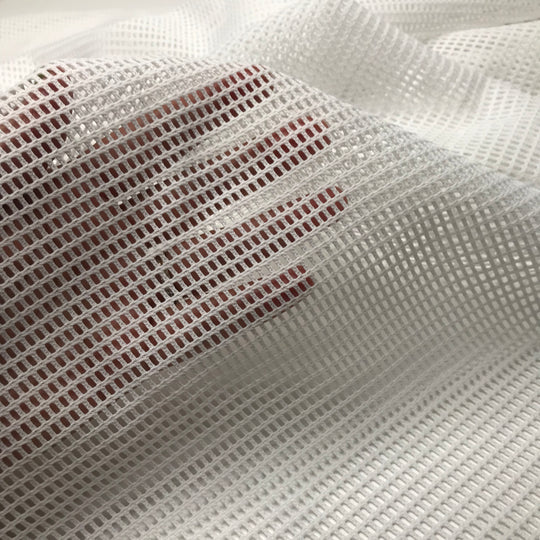Nom Nom - Mesh Poly Knit - White - 1M Bundle (6606083883121)