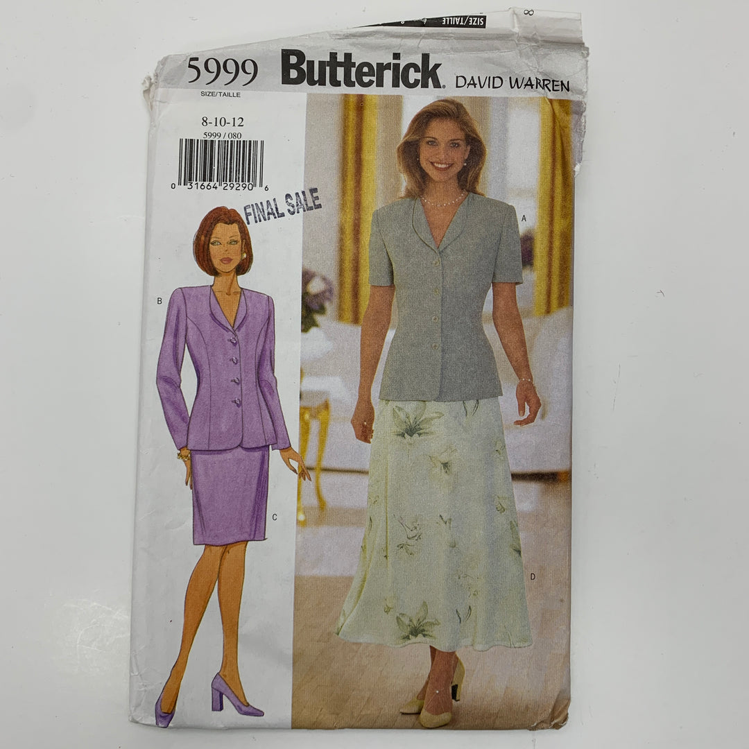 Sewing Pattern - Womenswear - Butterick 5999 (6608583131249)