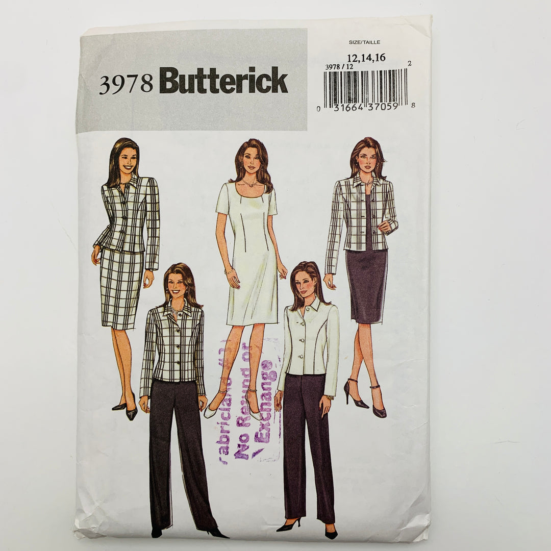 Sewing Pattern - Womenswear - Butterick 3978 (6609245044849)