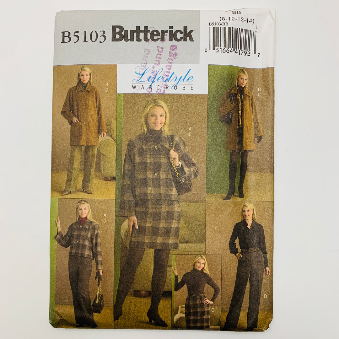 Sewing Pattern - Womenswear - Butterick B5103 (6609332338801)