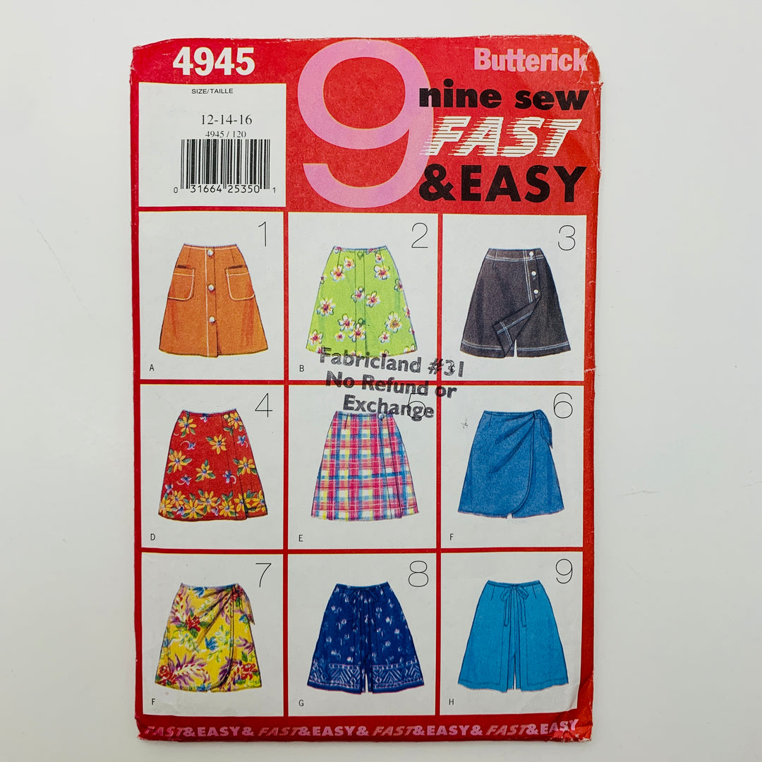 Sewing Pattern - Womenswear - Butterick 4945 (6609753800817)