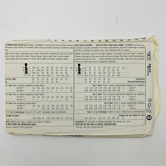 Sewing Pattern - Womenswear - Simplicity 6805 (6609758683249)