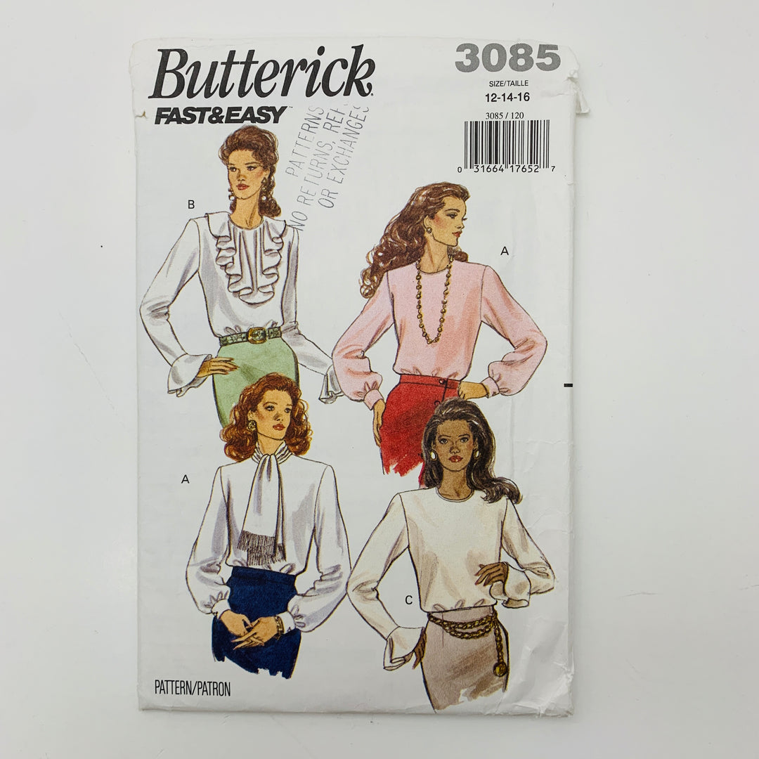 Sewing Pattern - Womenswear - Butterick 3085 (6609780047985)
