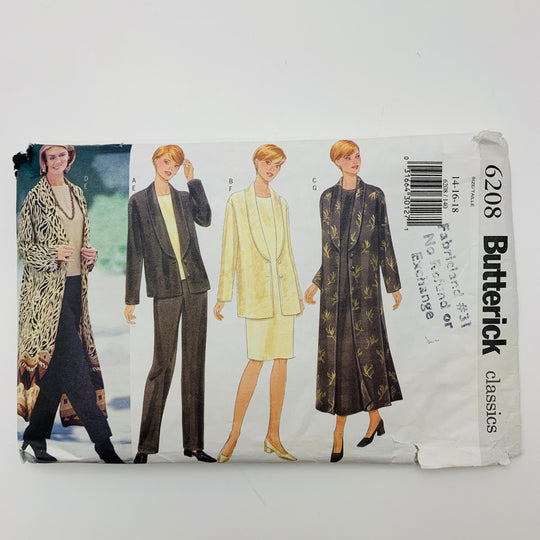 Sewing Pattern - Womenswear - Butterick 6208 (6609784864881)