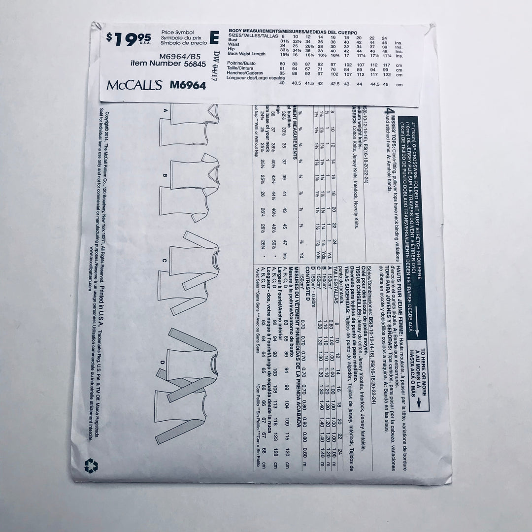 Sewing Pattern - Womenswear - McCall&