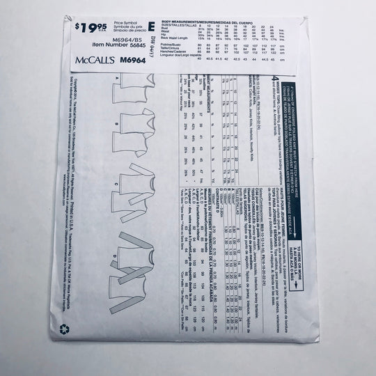 Sewing Pattern - Womenswear - McCall&