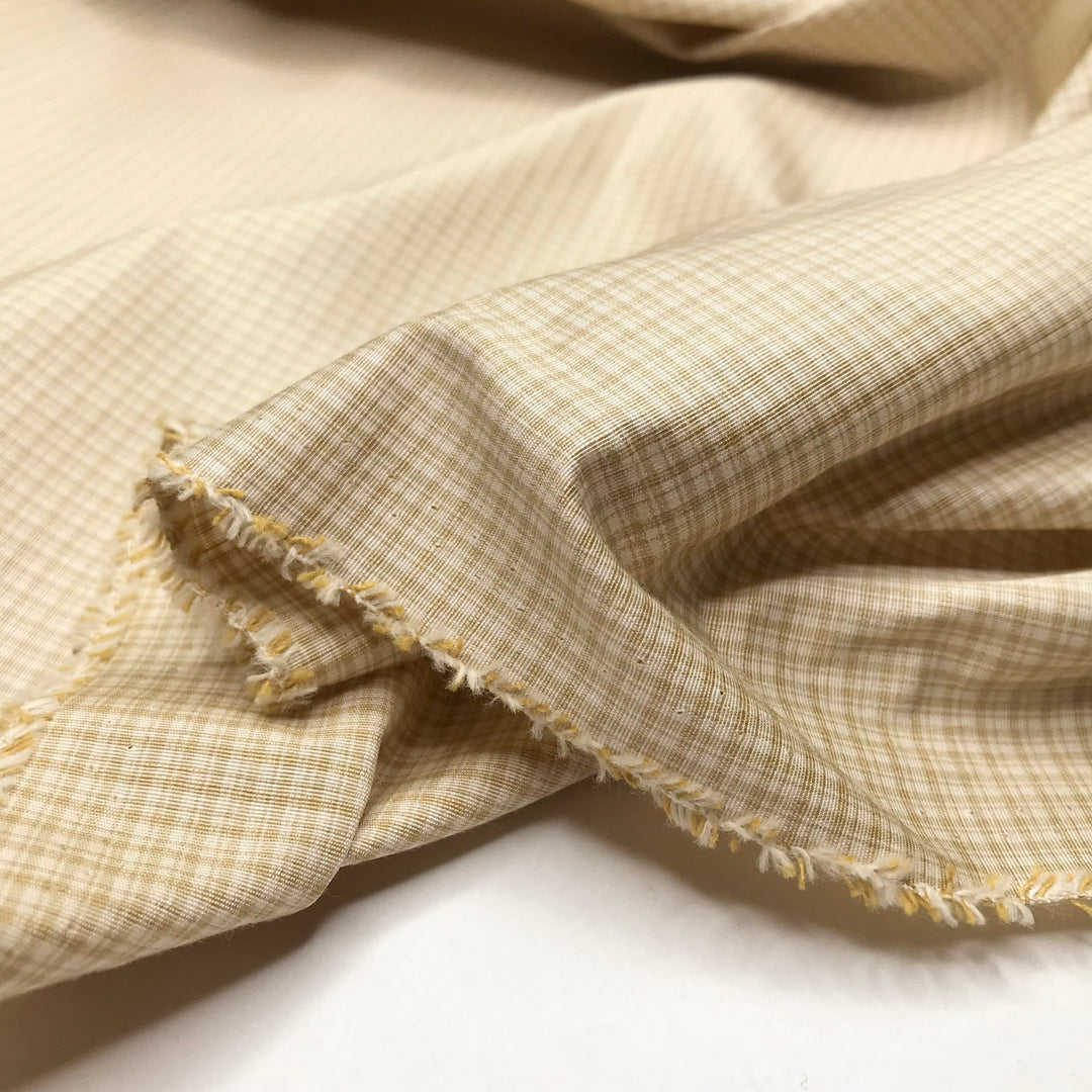 Scottish Pale Ale - Poly/Nylon Woven - Beige/Cream Plaid - 1.7M Bundle (6614390308977)