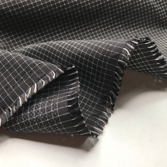 Work Apron - Waterproof Nylon Woven - Black/White Windowpane - 0.75M Bundle (6614715662449)