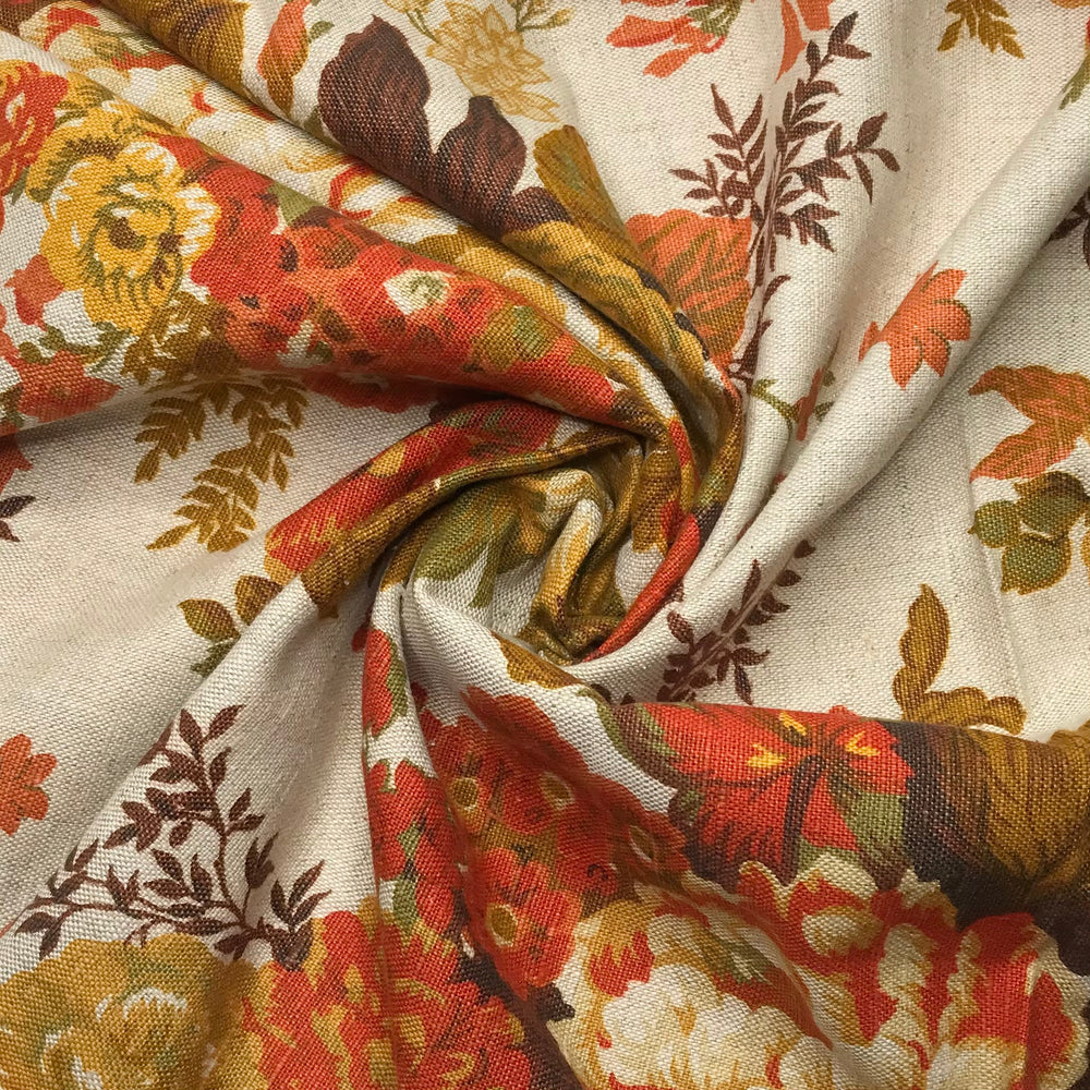 Wallflowers - Canvas Linen/Cotton Woven - Beige Multi Floral - 1.15M Bundle (6615716462705)